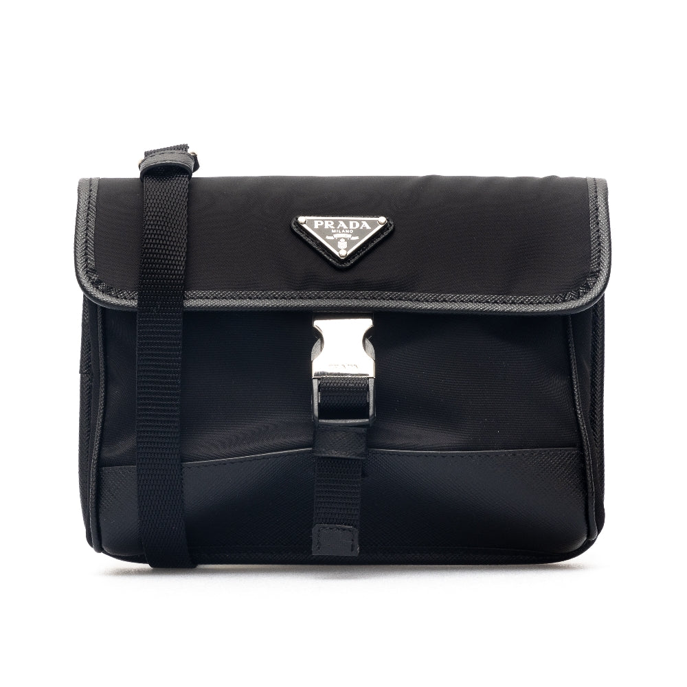 Pouch porta smartphone in Re-Nylon e Saffiano