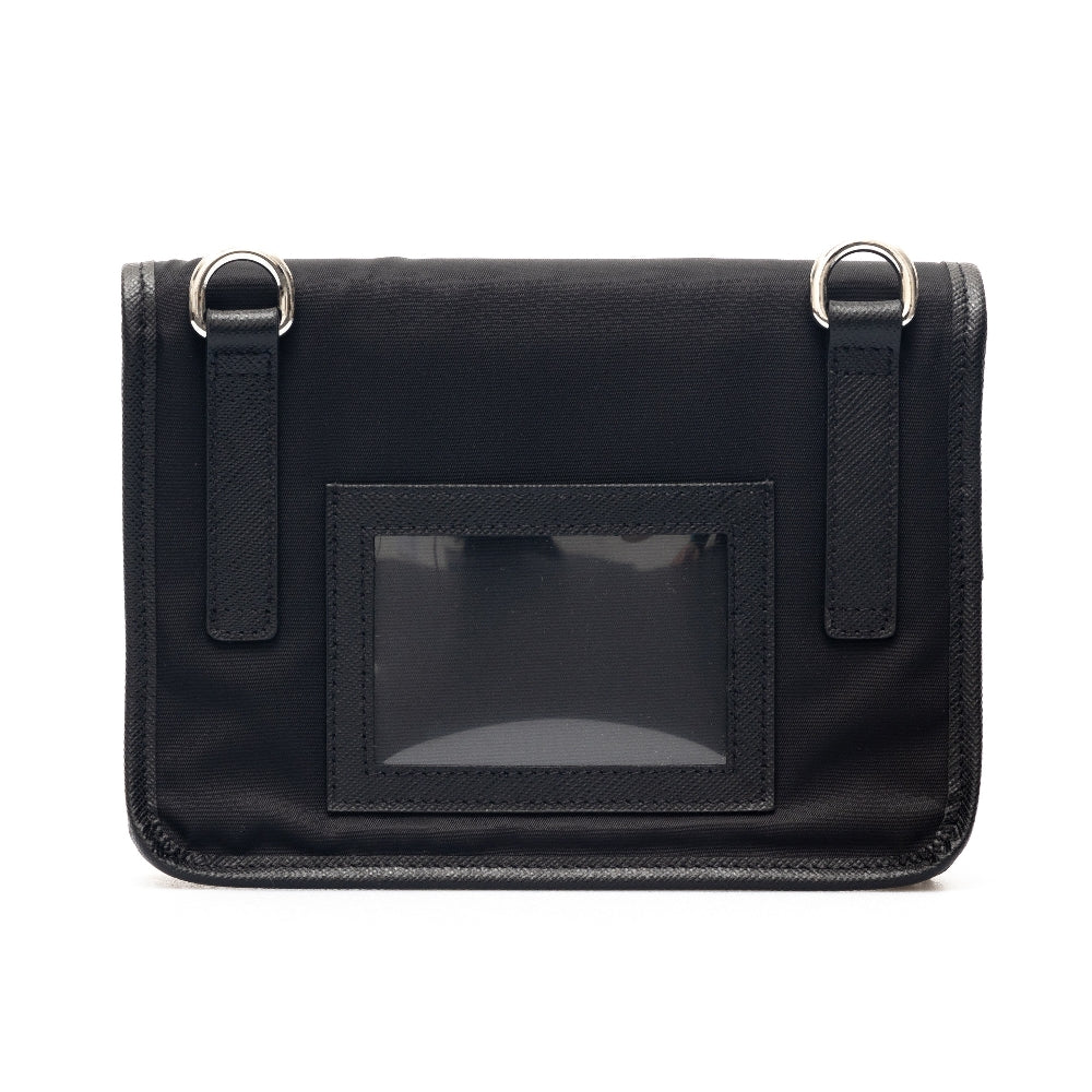 Pouch porta smartphone in Re-Nylon e Saffiano
