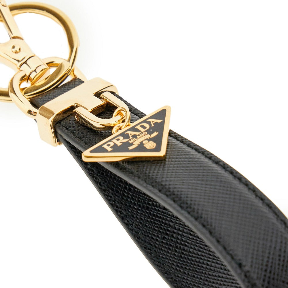Portachiavi in pelle Saffiano