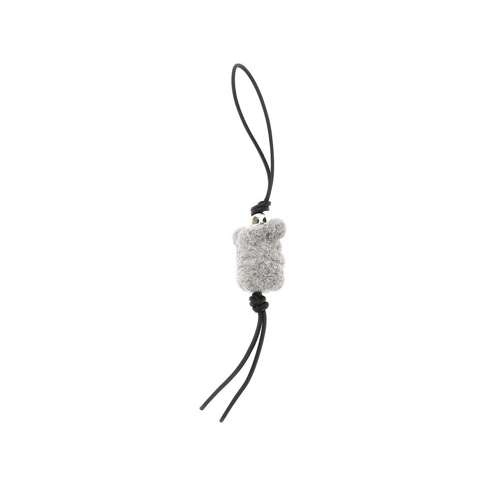 Charm 'Koala' in feltro e pelle