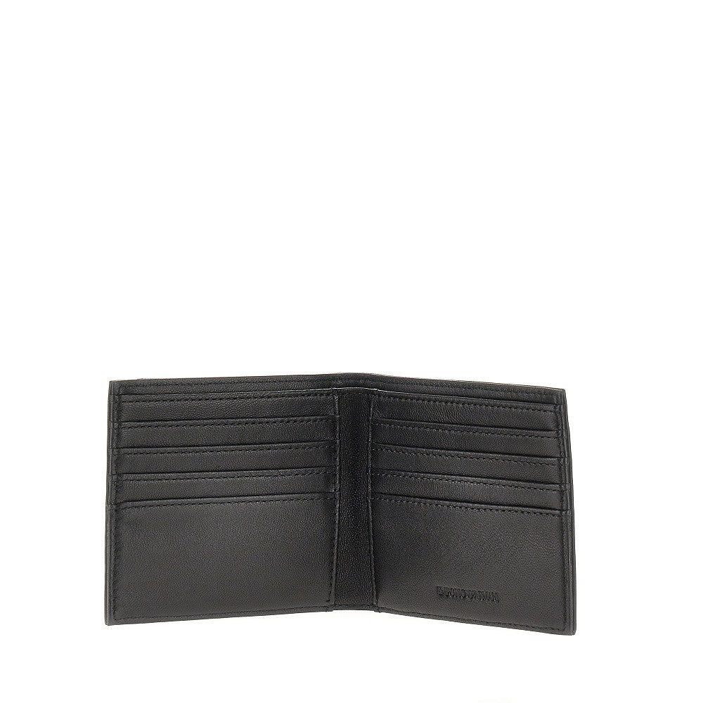 Portafoglio bi-fold slim in nappa