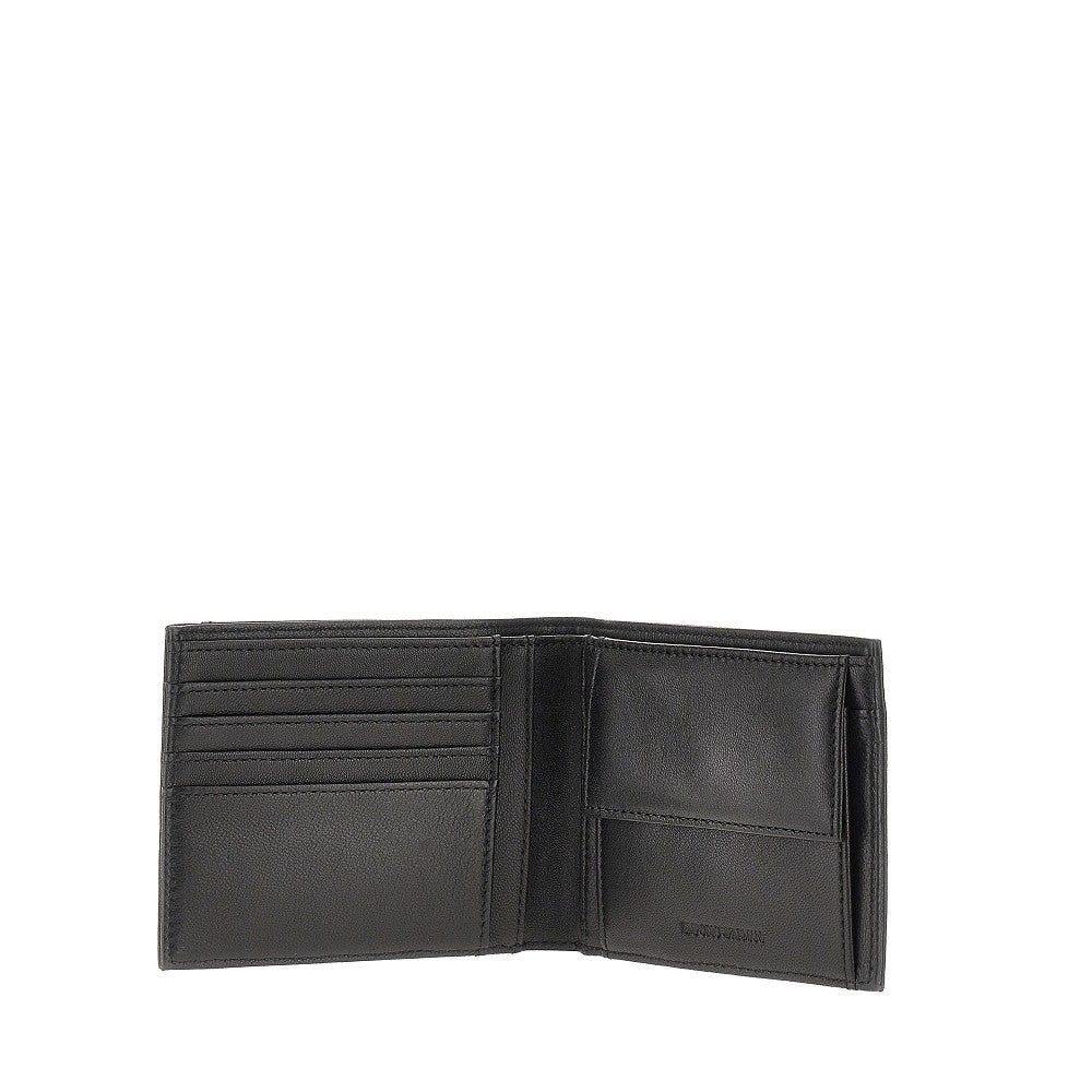 Portafoglio bi-fold in nappa