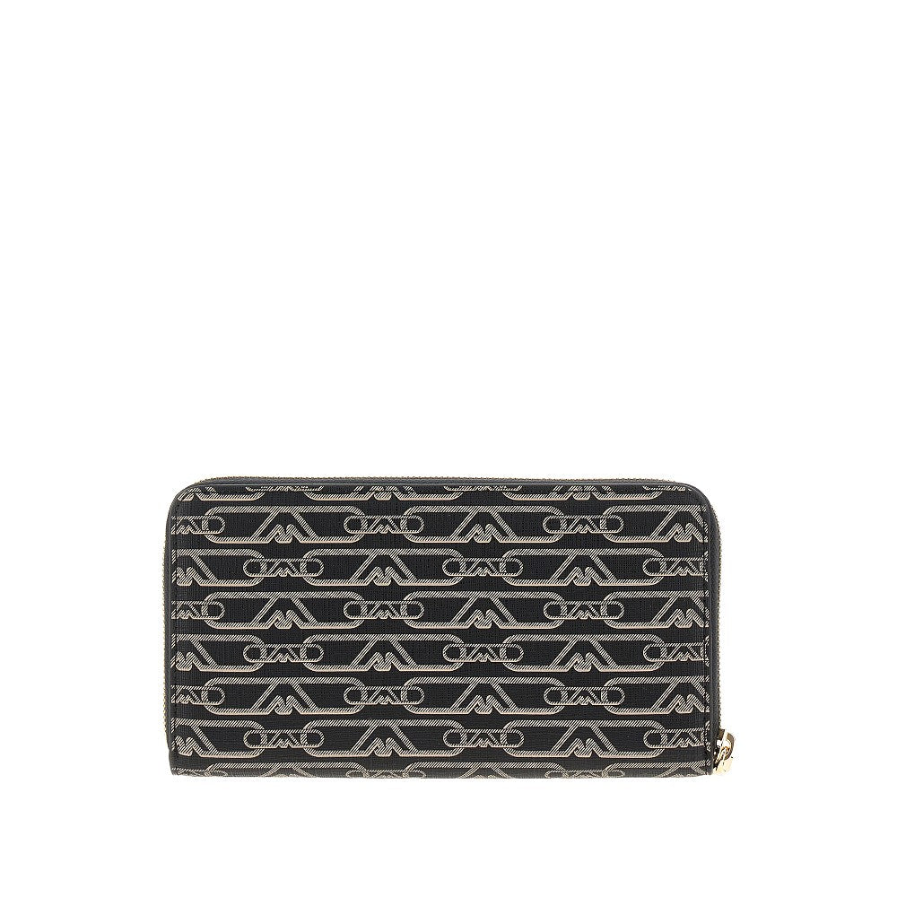 Coated fabric zip-around wallet