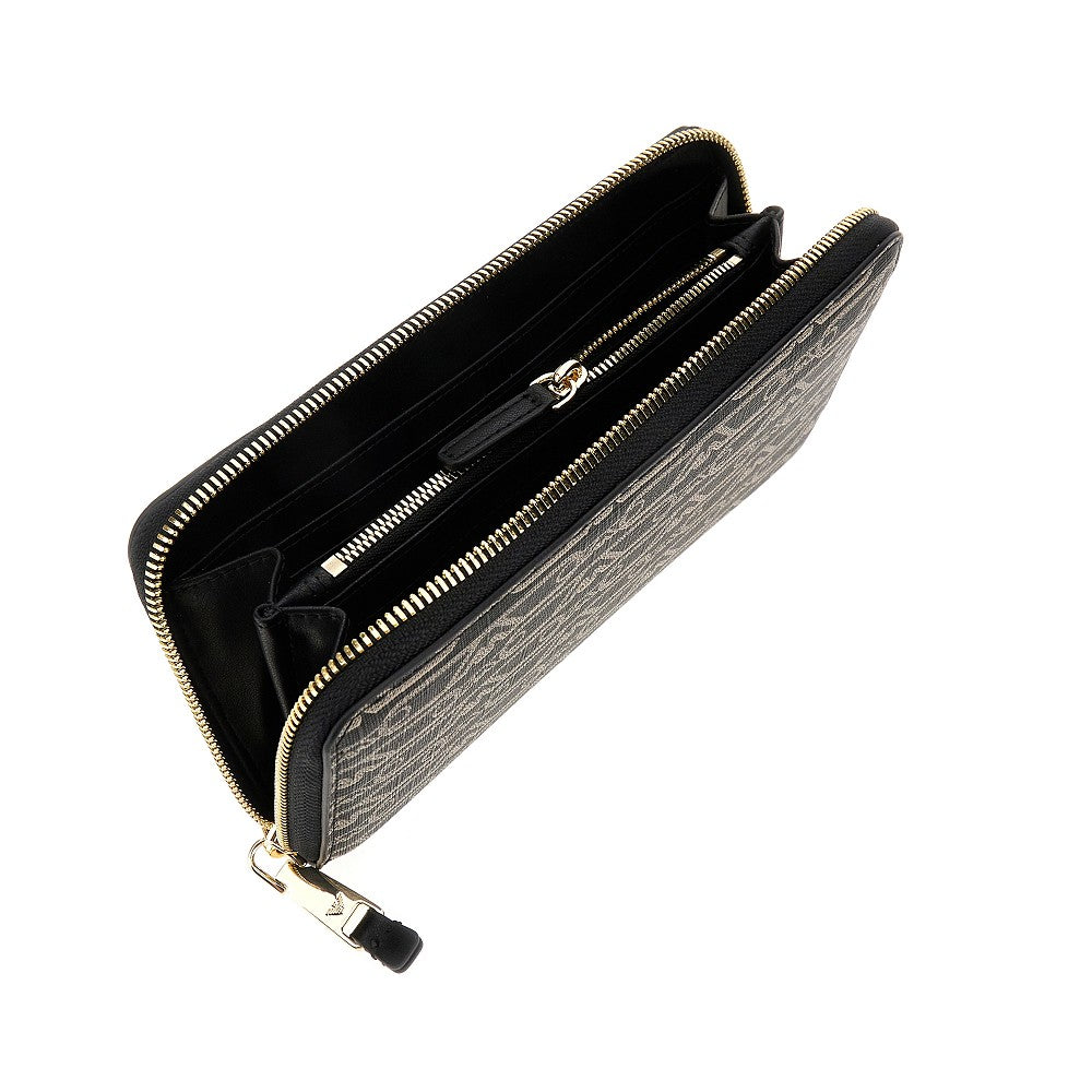 Coated fabric zip-around wallet