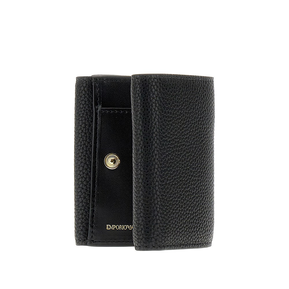 Mini portafoglio tri-fold in finta pelle