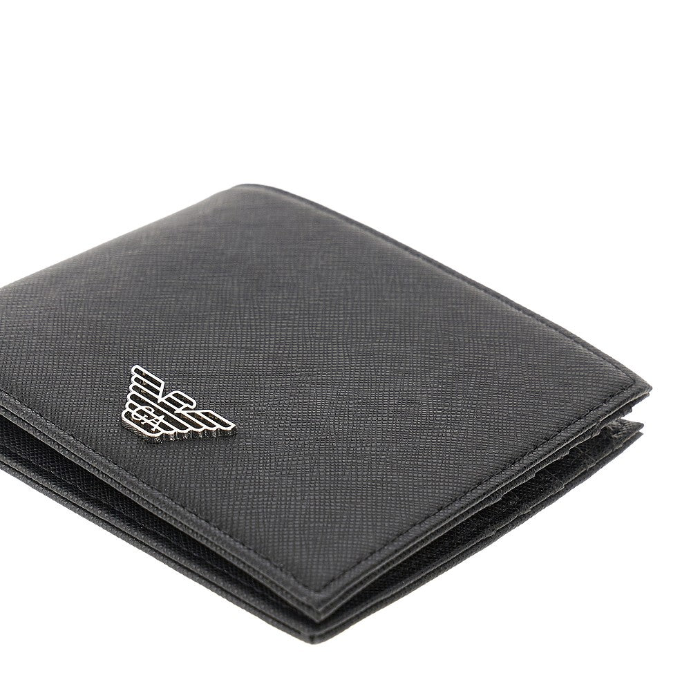 Faux leather bi-fold wallet