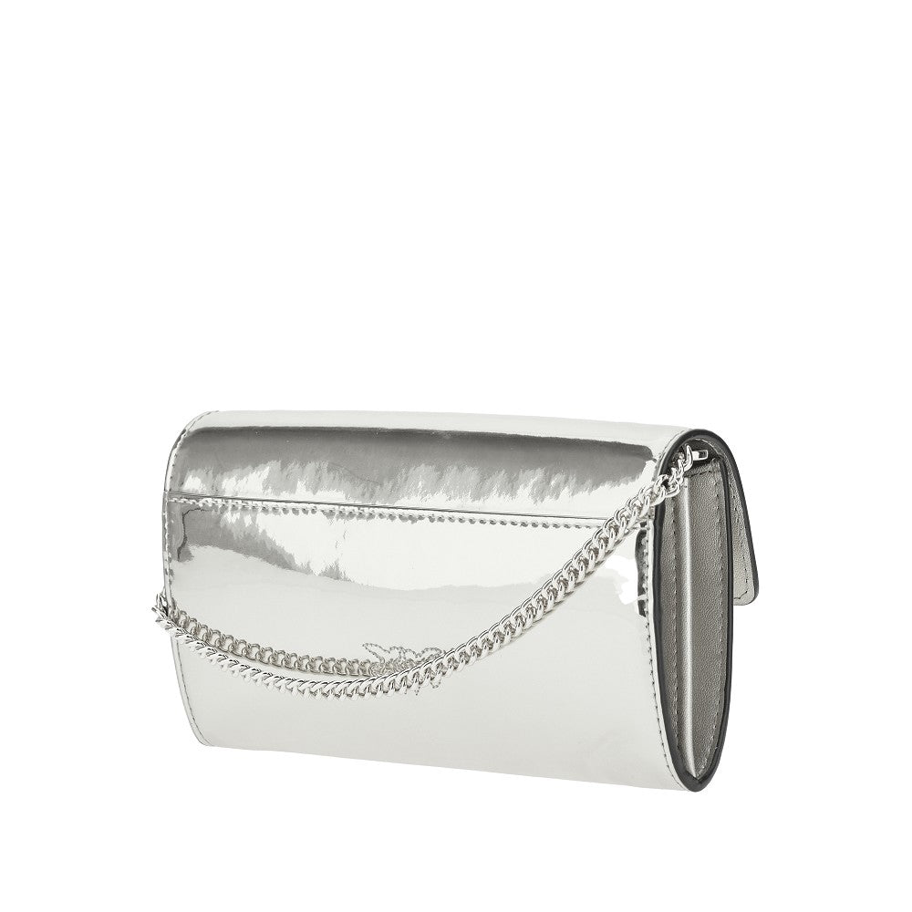 Clutch Love Bag One in pelle specchiata