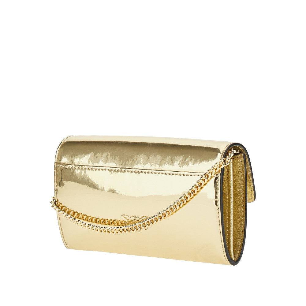 Clutch Love Bag One in pelle specchiata