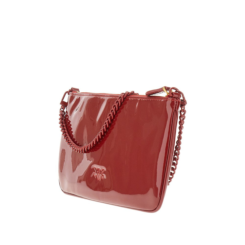 Pochette in finta pelle verniciata