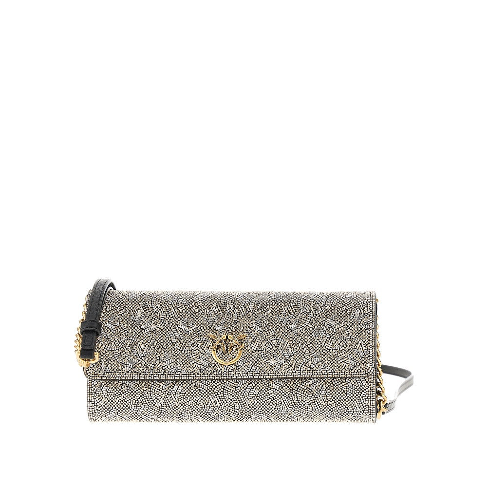 'Love Birds' clutch wallet whit rhinestone