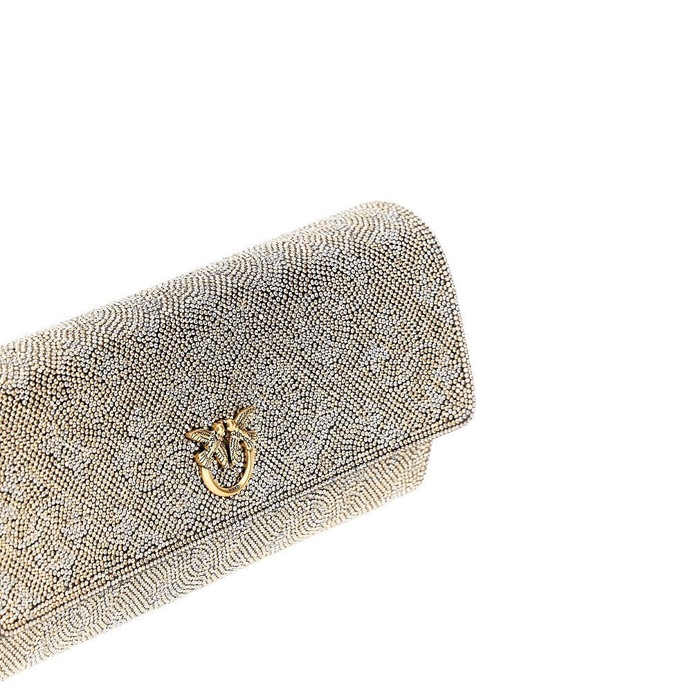 'Love Birds' clutch wallet whit rhinestone