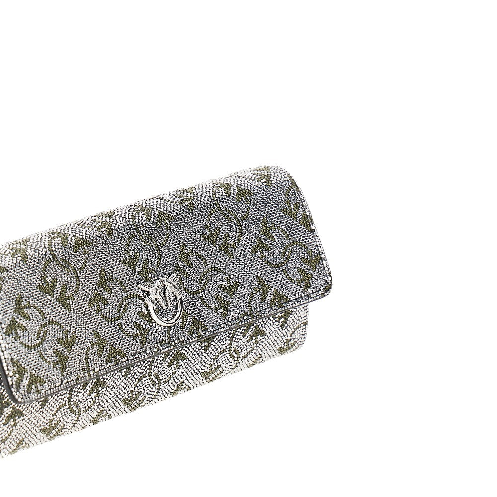 'Love Birds' clutch wallet whit rhinestone