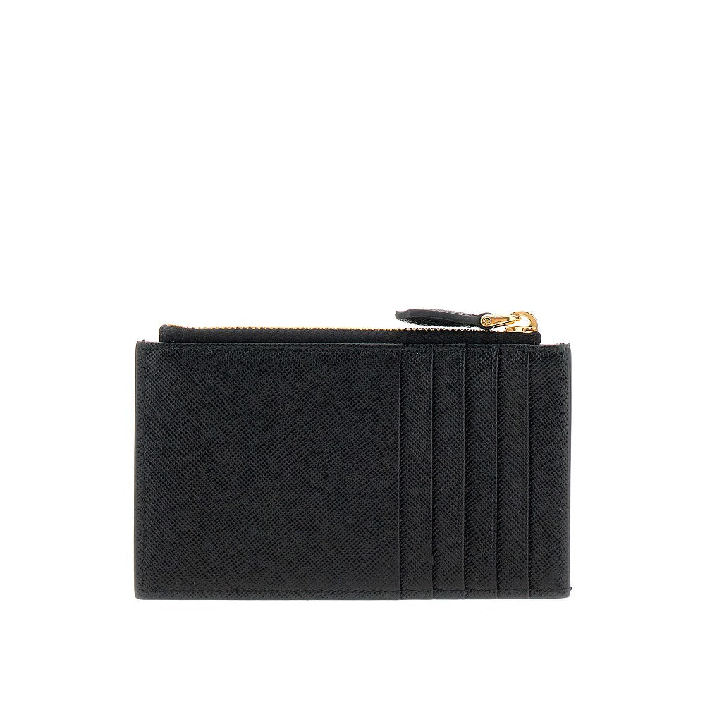 Pouch portacarte in pelle Saffiano