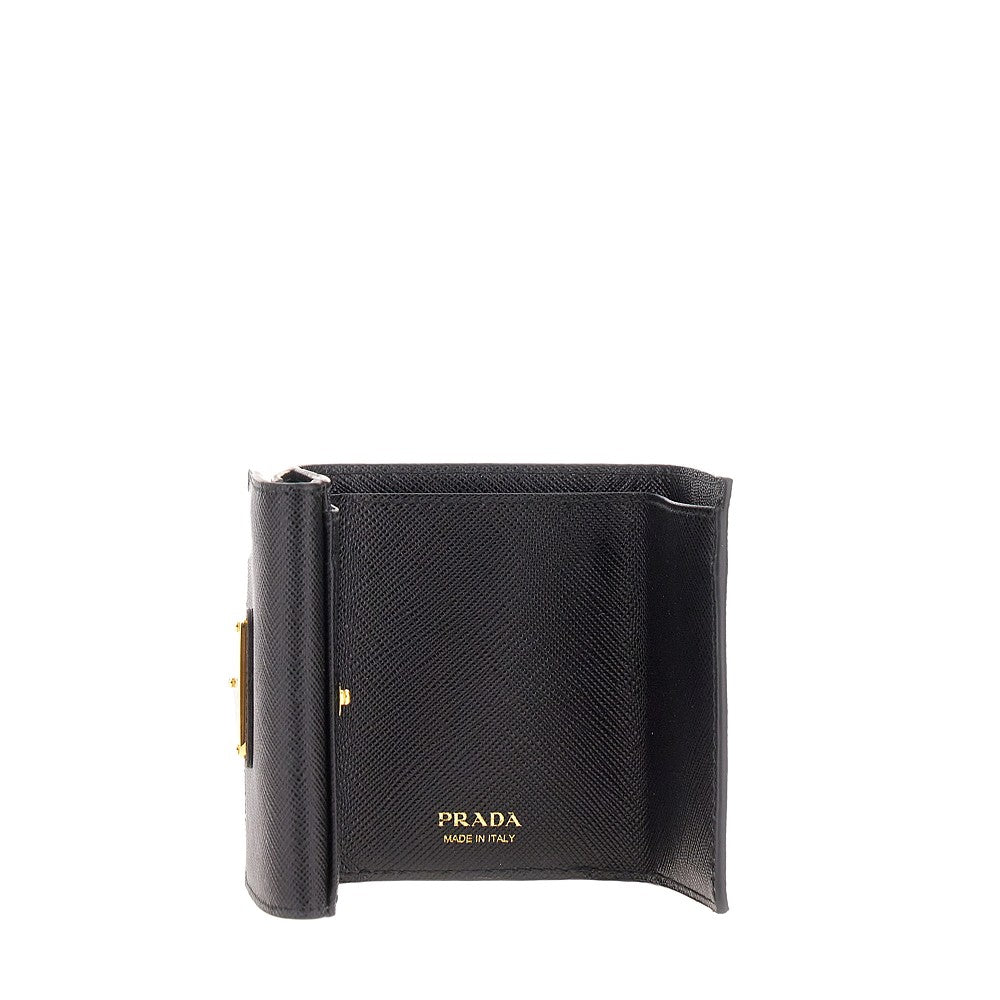 Saffiano leather mini wallet