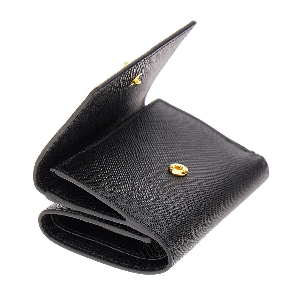 Mini portafoglio in pelle Saffiano