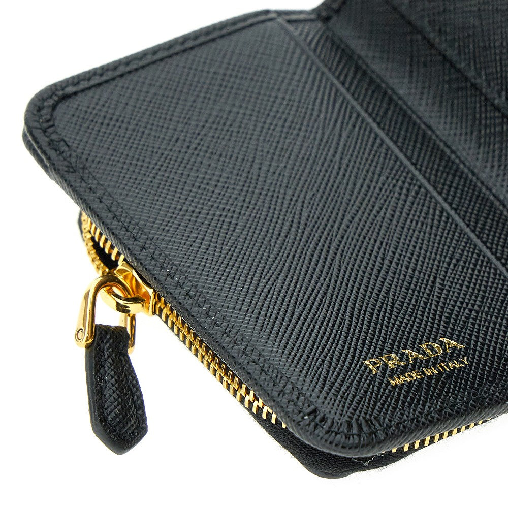 Saffiano leather mini wallet
