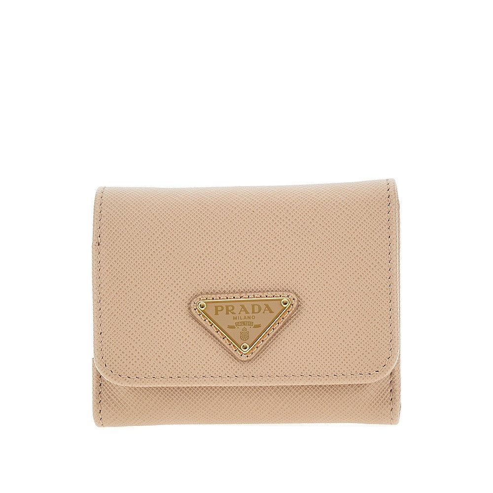 Saffiano leather mini wallet