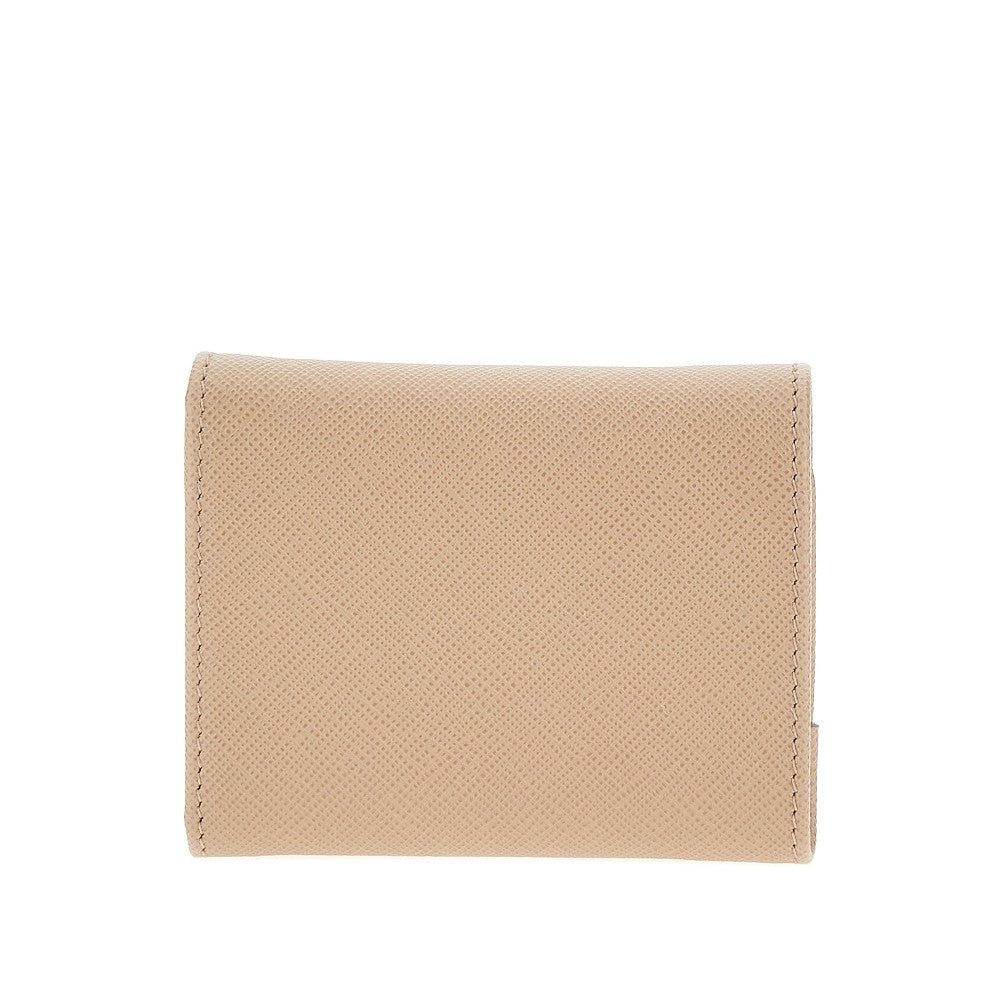 Mini portafoglio in pelle Saffiano