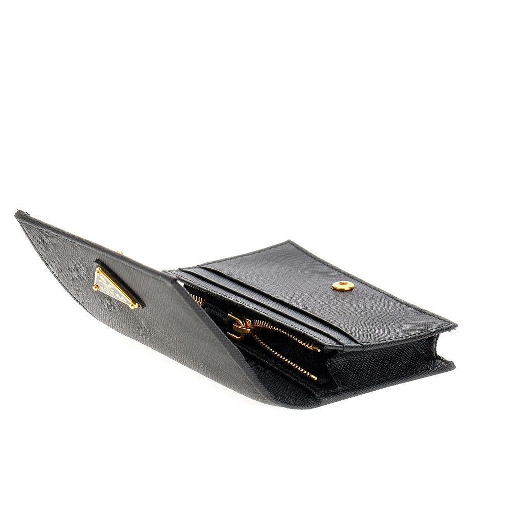 Saffiano leather small wallet