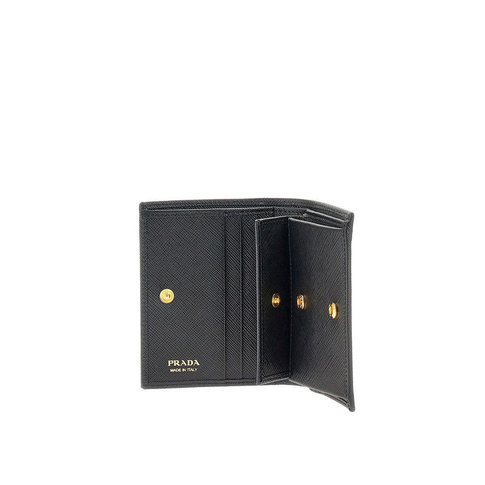 Saffiano leather bi-fold wallet