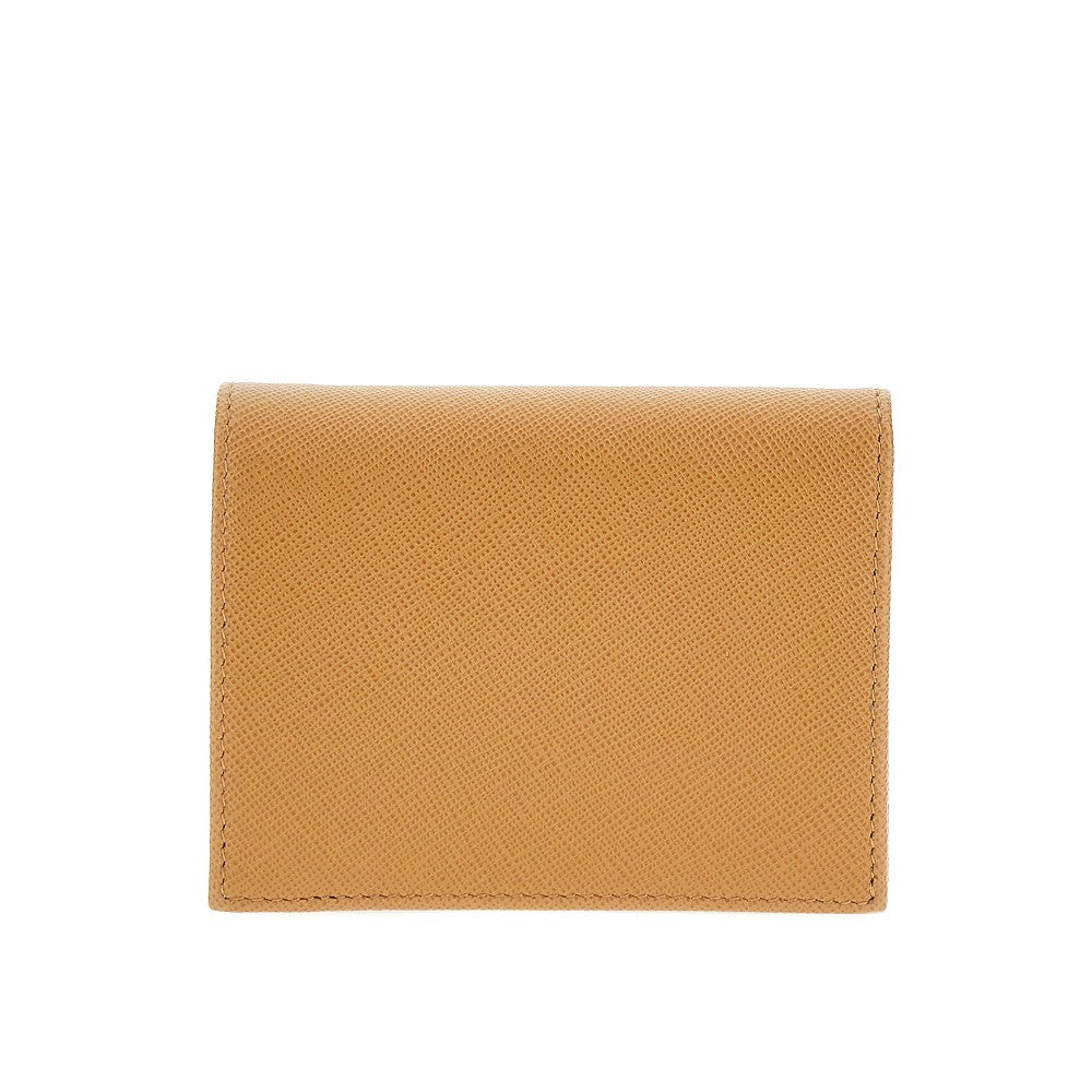 Saffiano leather bi-fold wallet