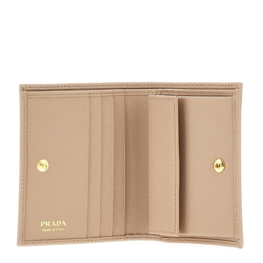 Saffiano leather bi-fold wallet