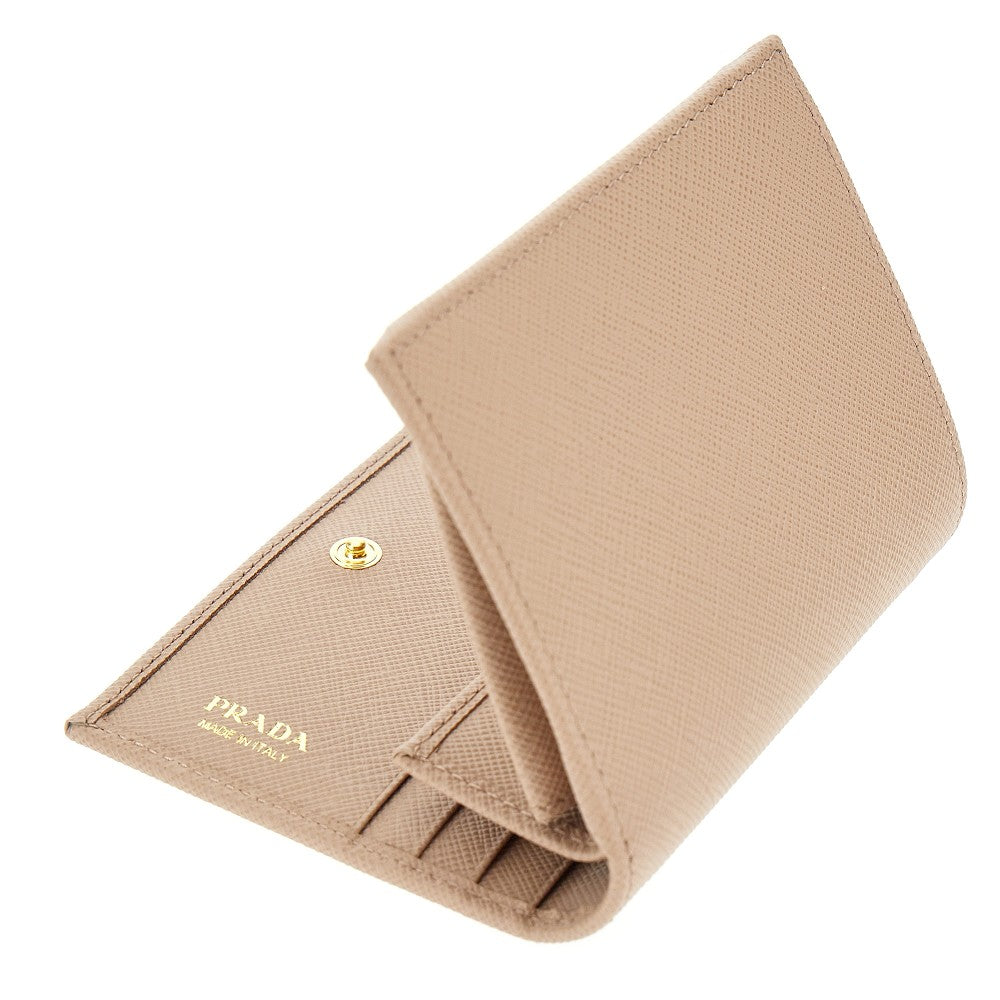 Saffiano leather bi-fold wallet