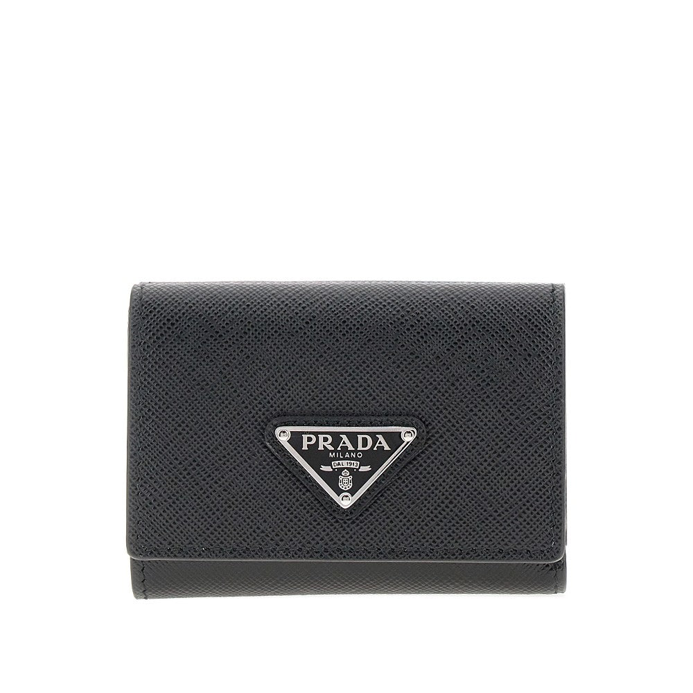 Mini portafoglio in pelle Saffiano