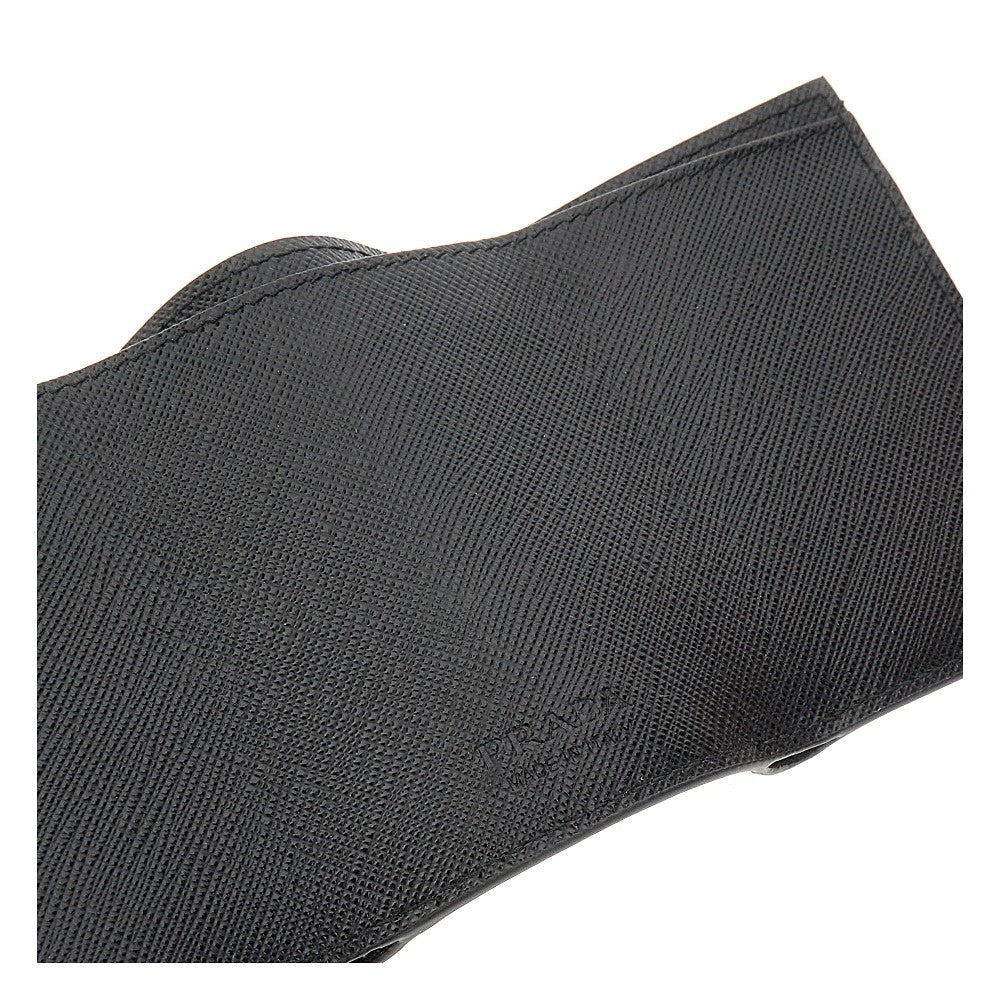 Mini portafoglio in pelle Saffiano