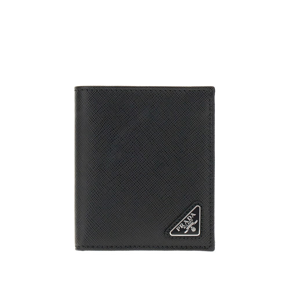 Saffiano leather bi-fold wallet