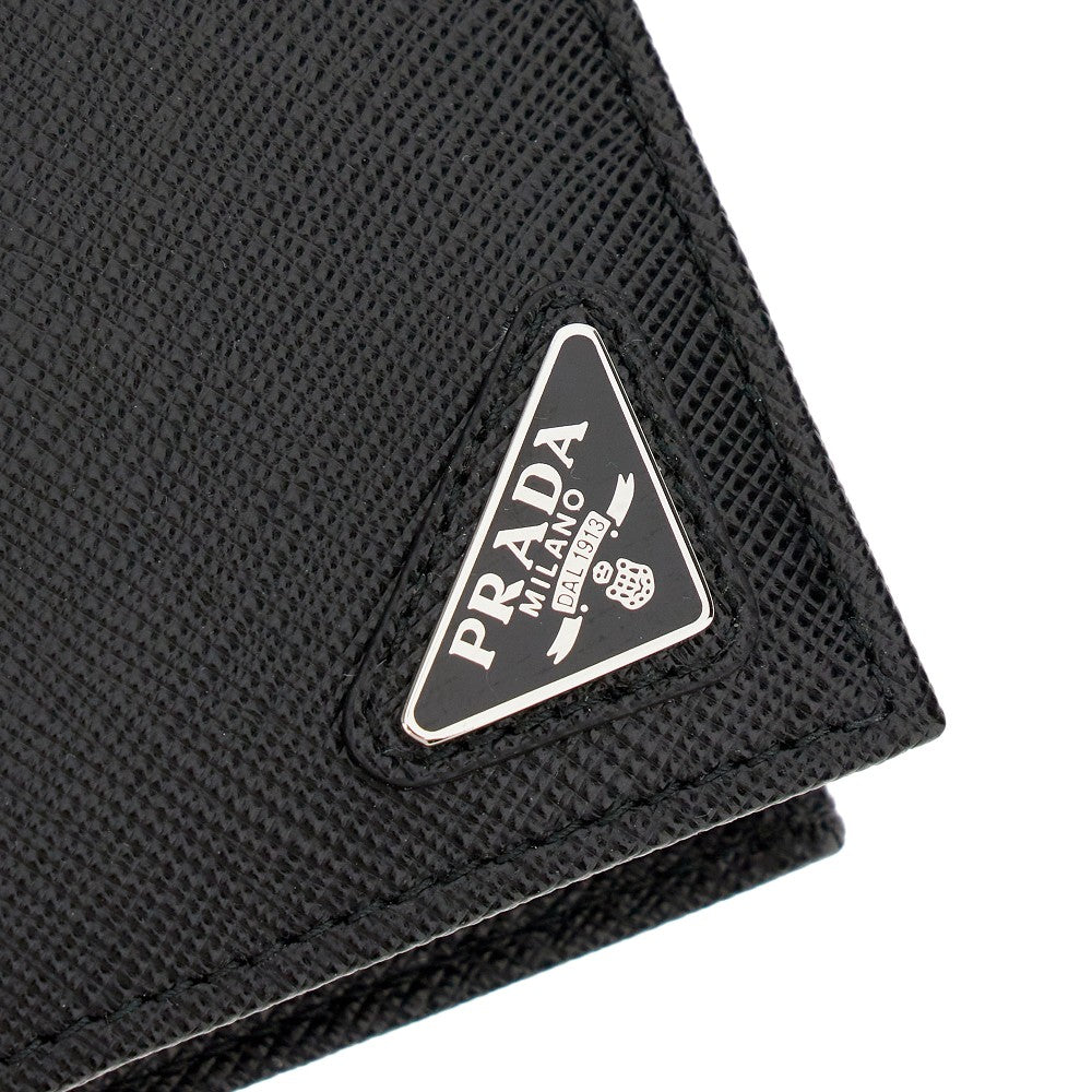 Saffiano leather bi-fold wallet