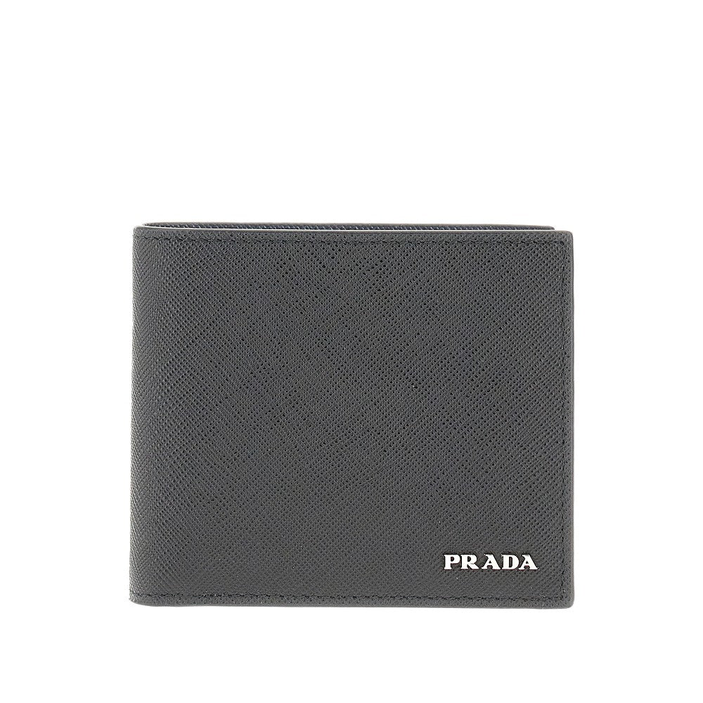 Saffiano leather bi-fold wallet