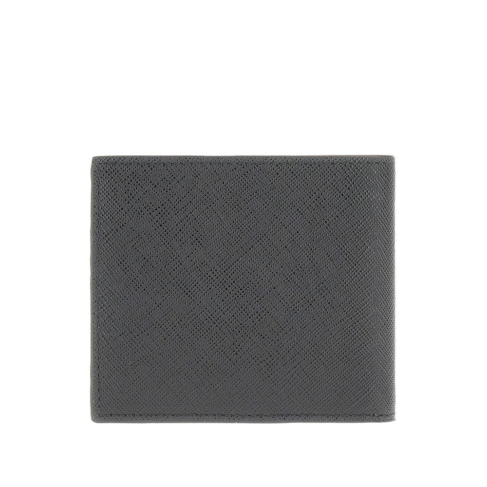 Saffiano leather bi-fold wallet
