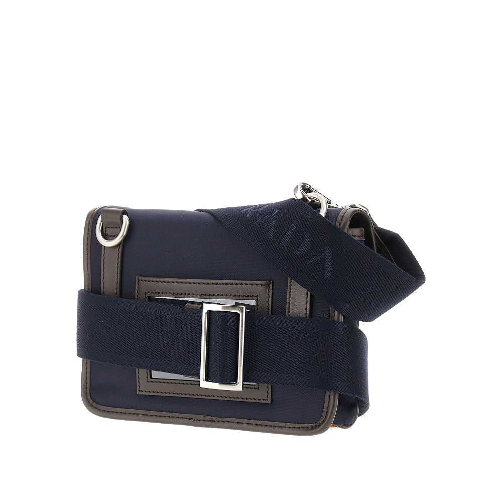 Pouch porta smartphone in Re-Nylon e pelle