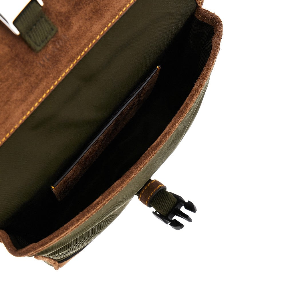 Pouch porta smartphone in Re-Nylon e pelle