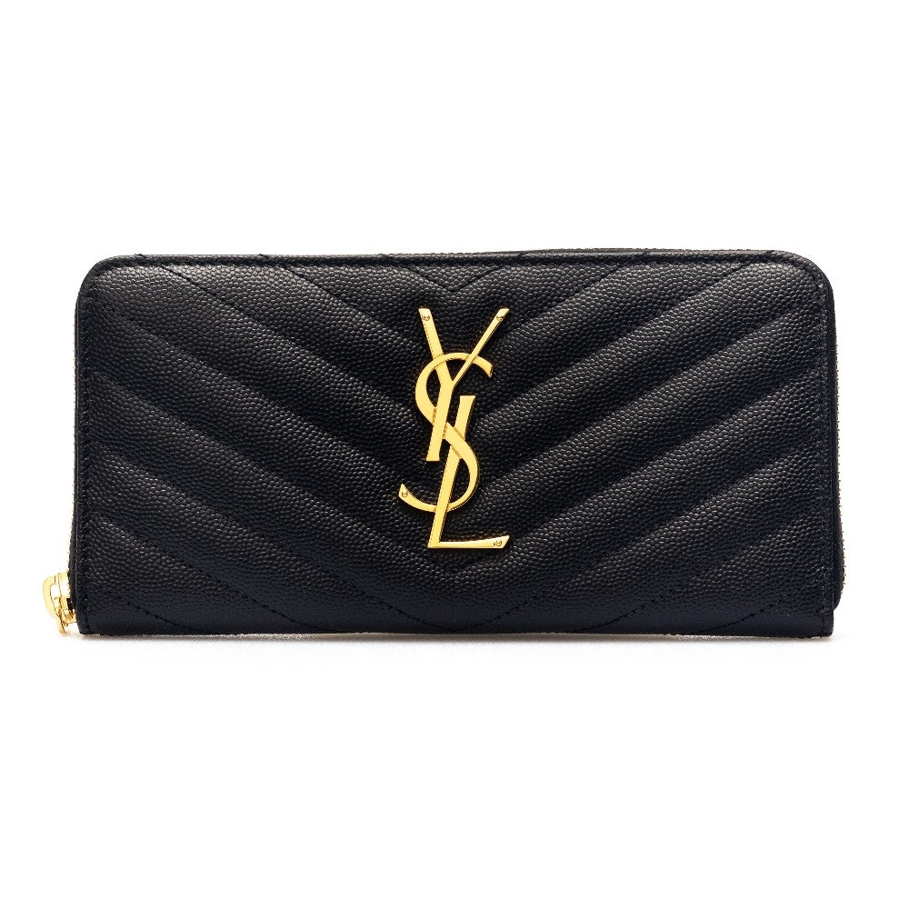 'Cassandre' leather zip-around wallet