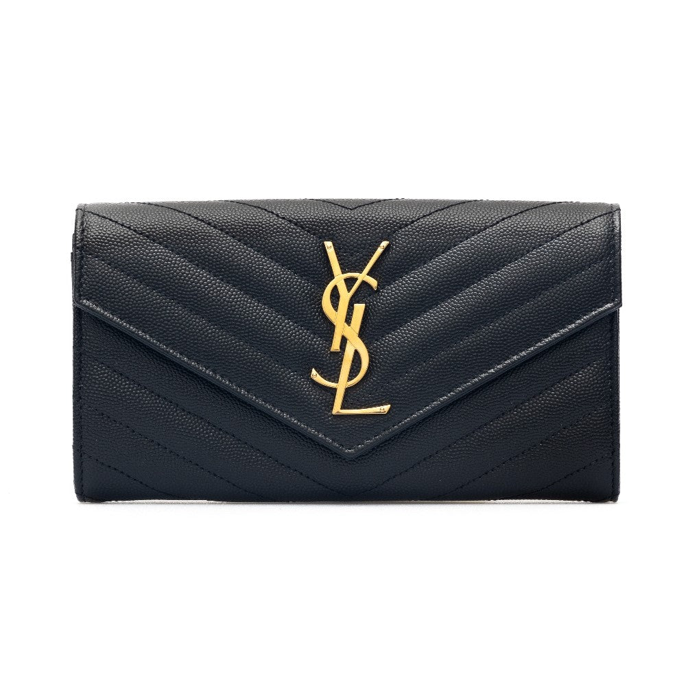 Grain de Poudre leather wallet