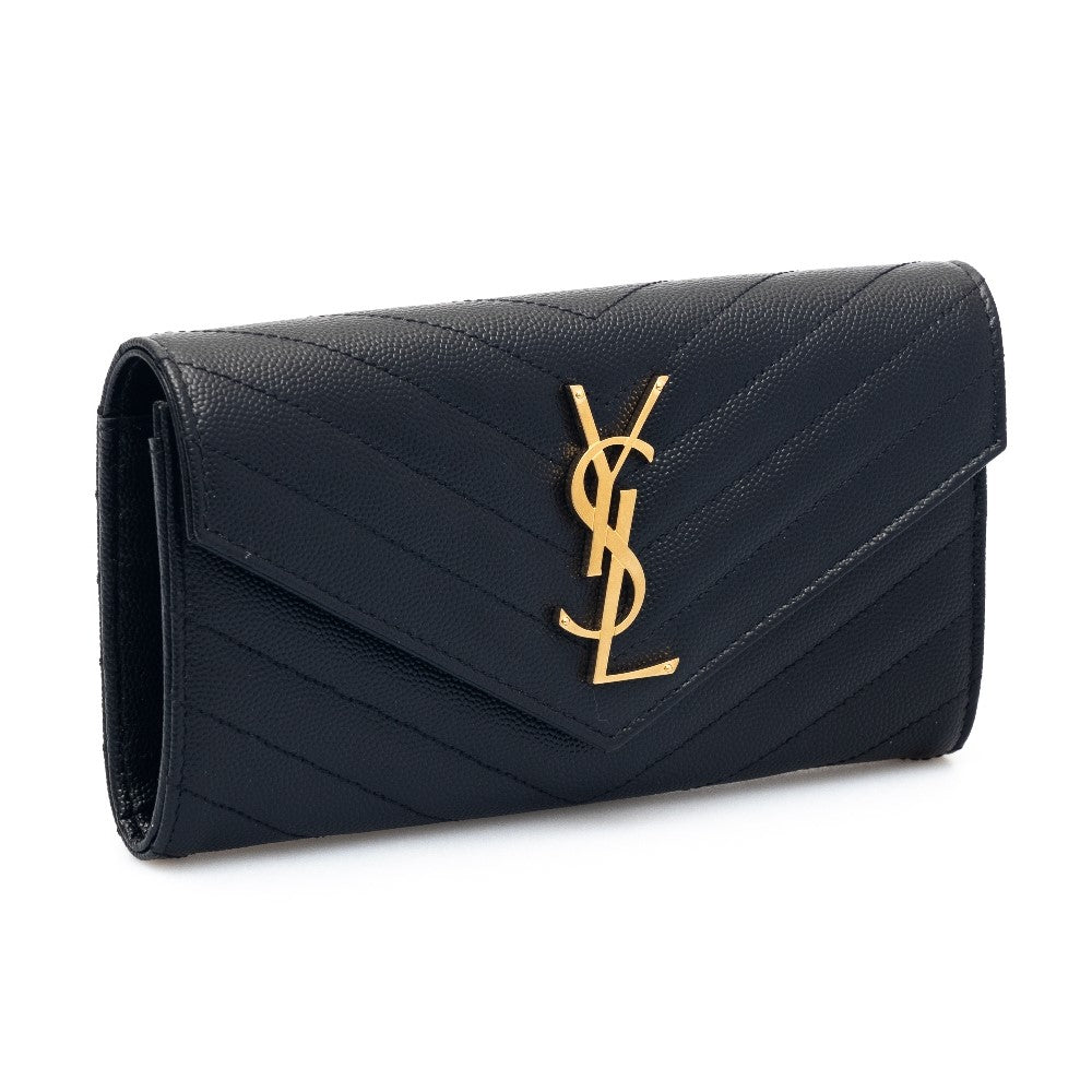 Grain de Poudre leather wallet