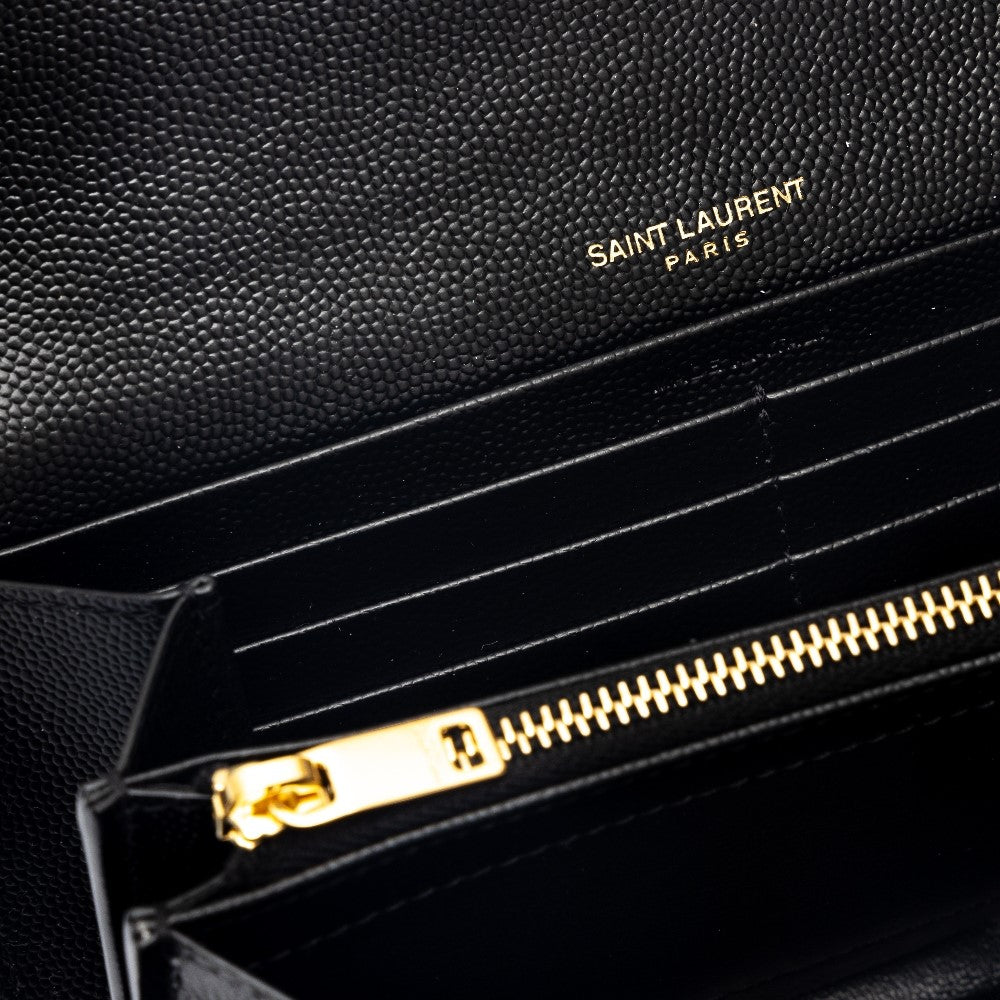 Grain de Poudre leather wallet