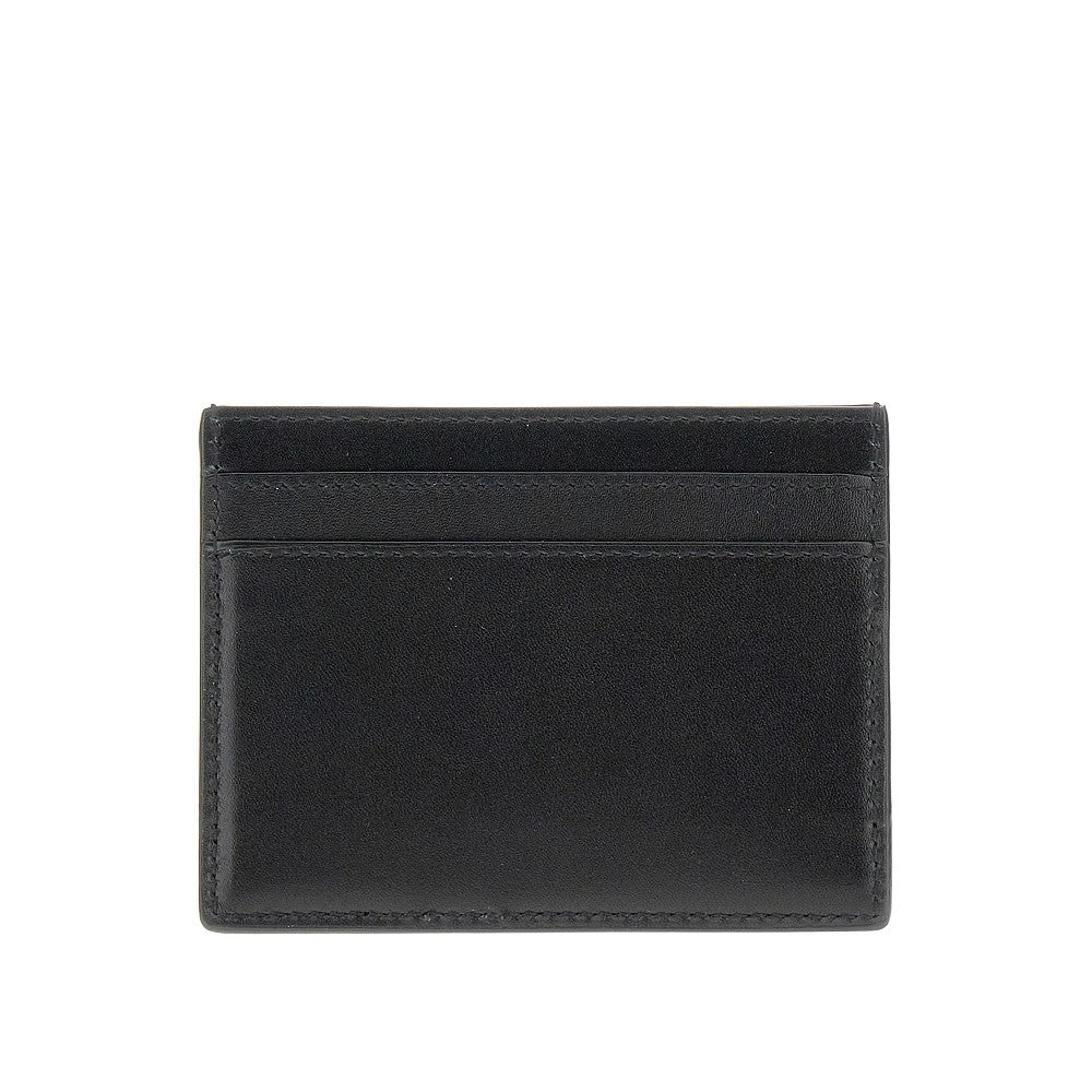 Leather cardholder with logo