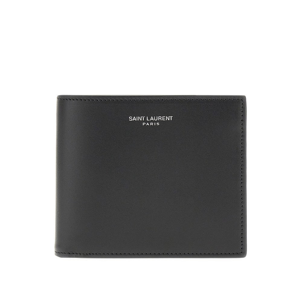 Smooth leather bi-fold wallet