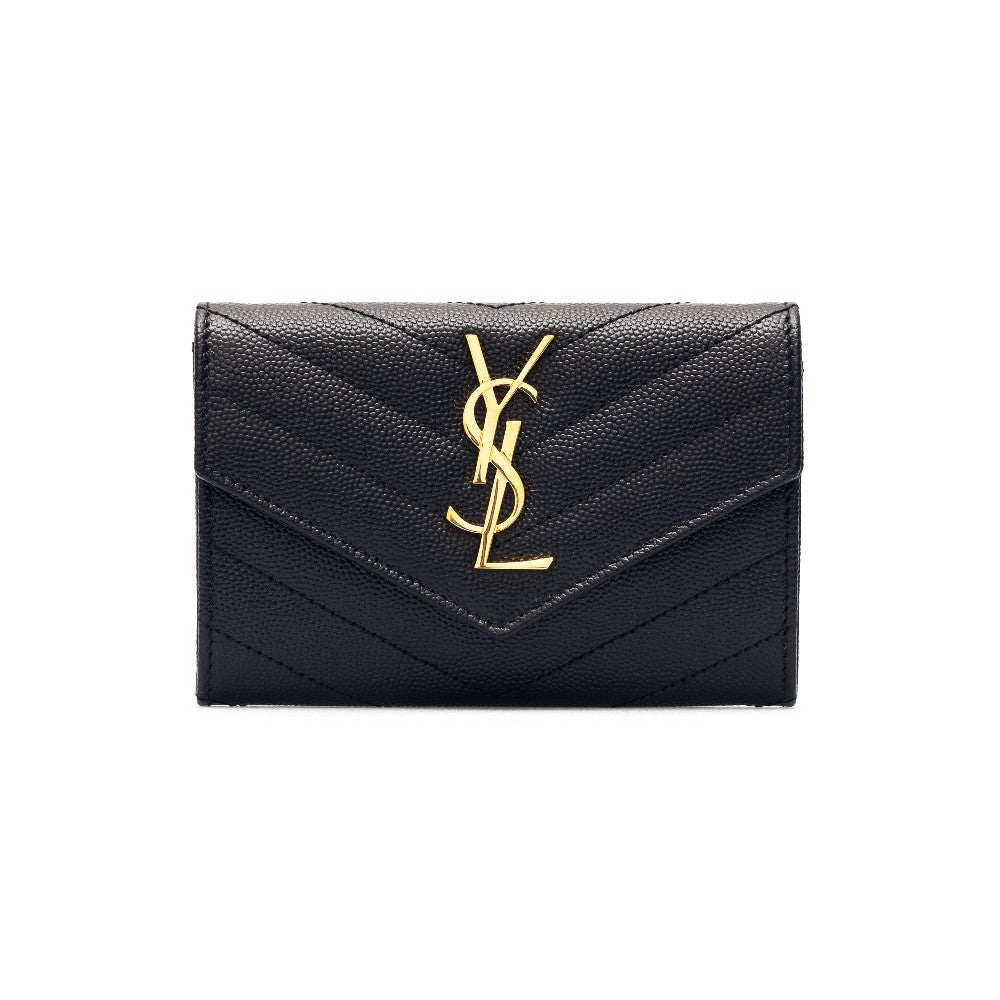 Grain de Poudre leather wallet