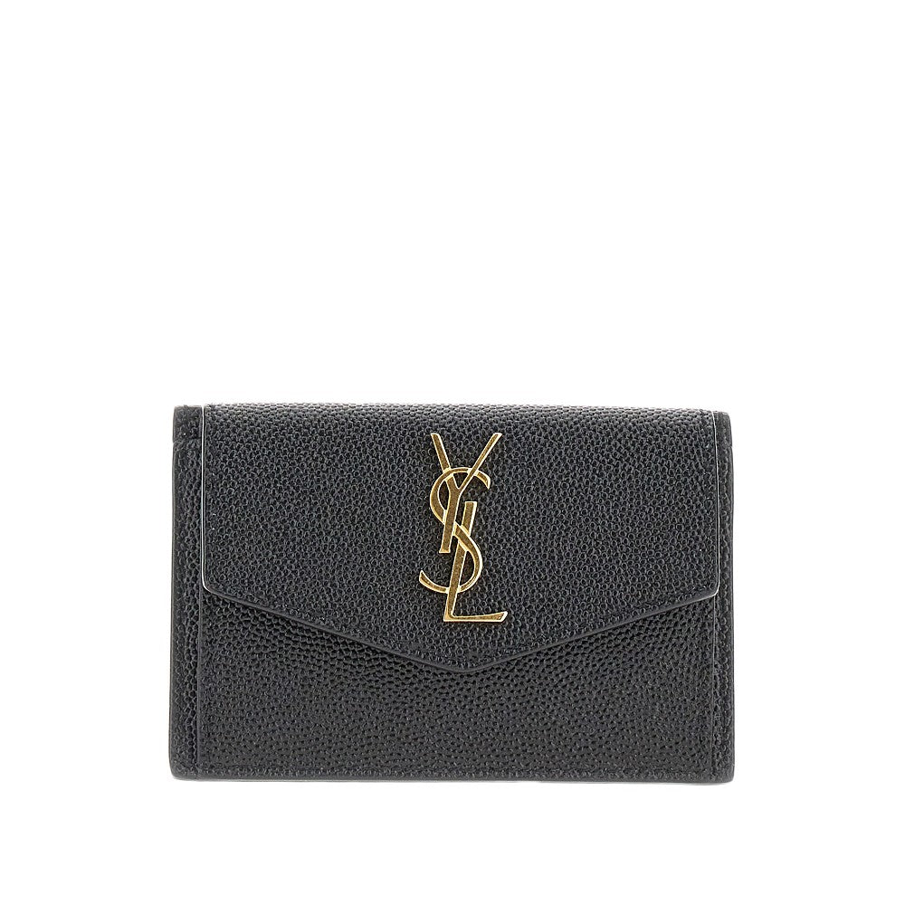 'Uptown' Grain de Poudre leather card case