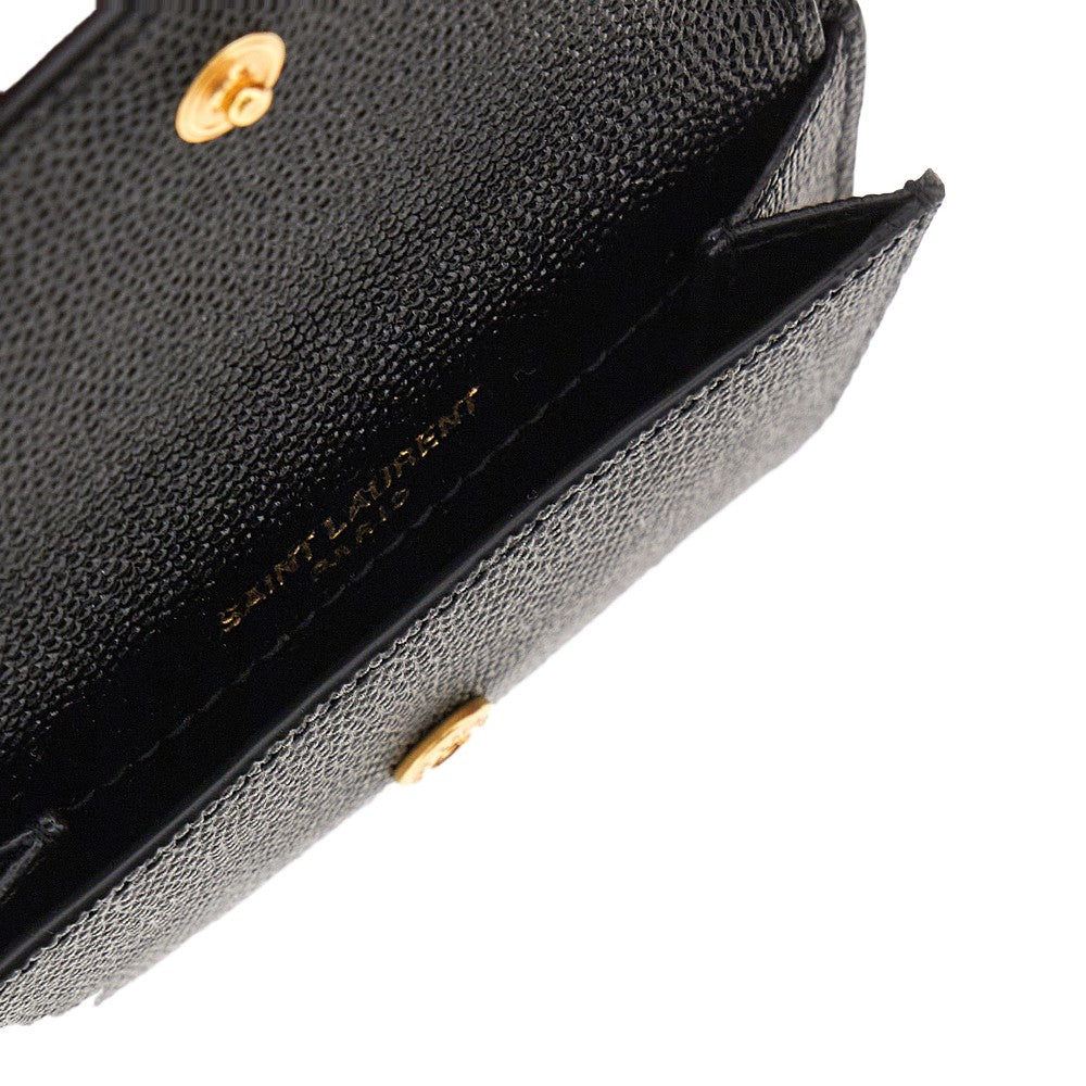'Uptown' Grain de Poudre leather card case