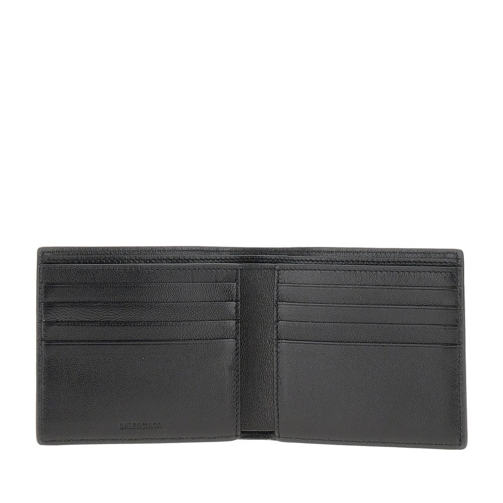Portafoglio bi-fold 'Cash' in pelle martellat