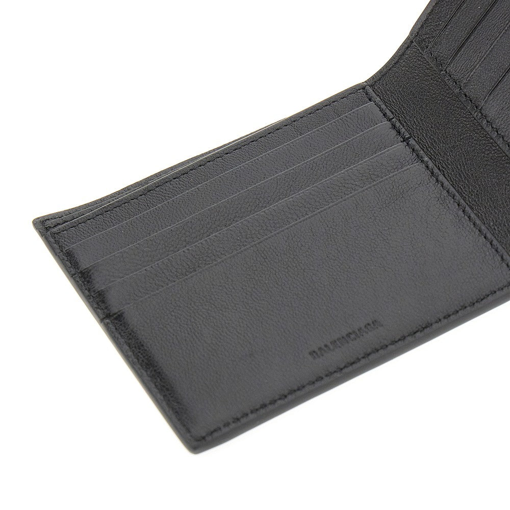 Portafoglio bi-fold 'Cash' in pelle martellat