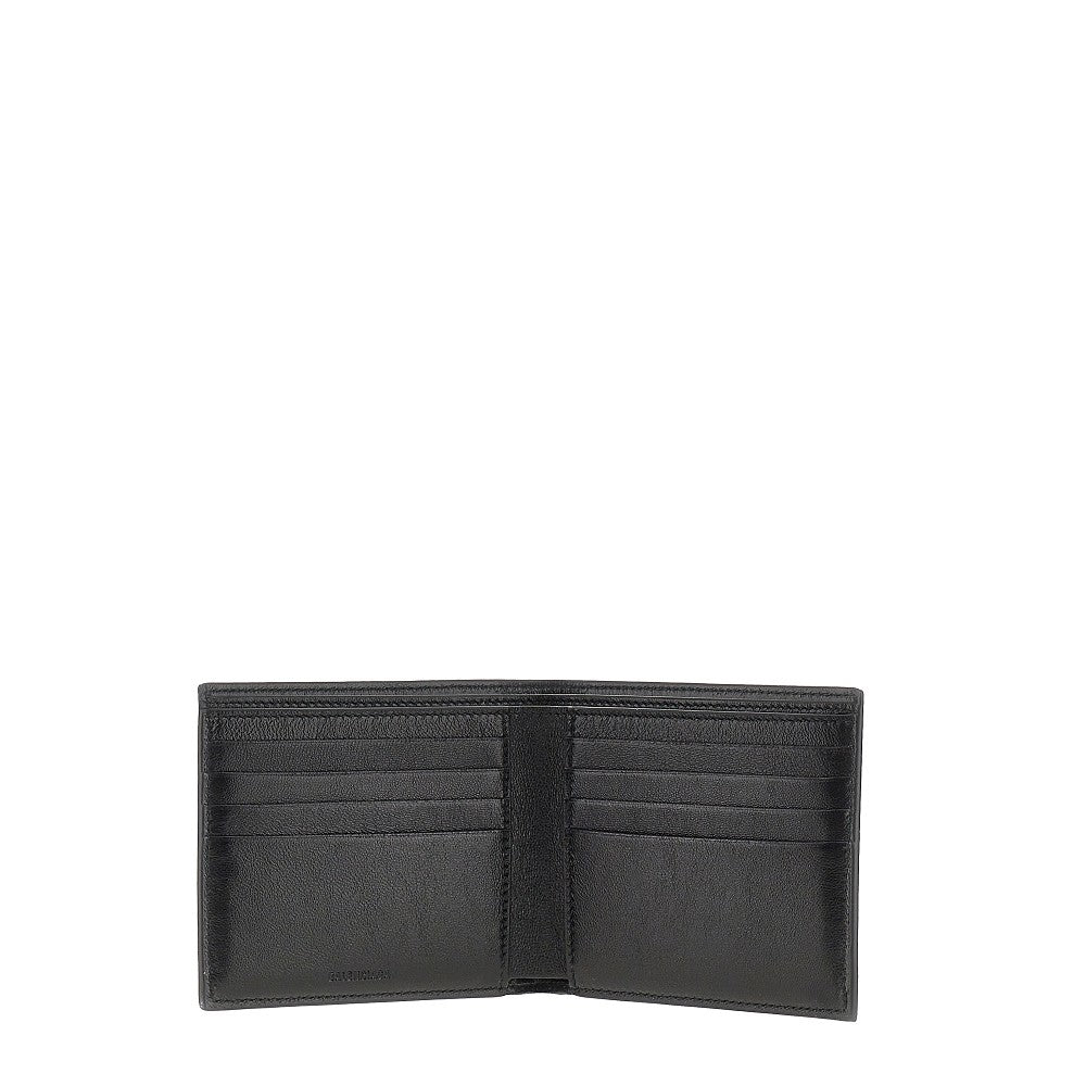 Stickers print Arena leather bi-fold wallet