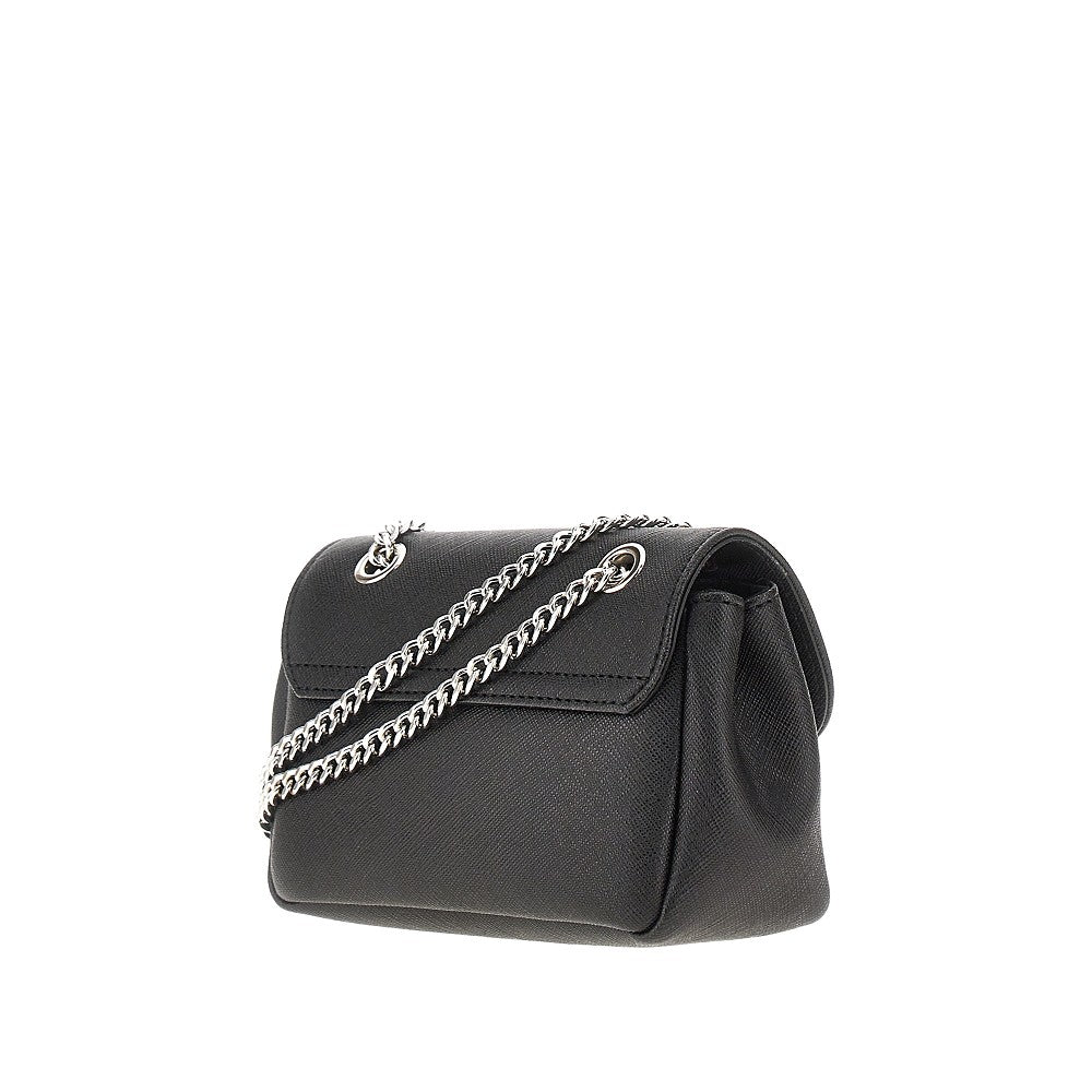 Saffiano faux leather mini bag with chain