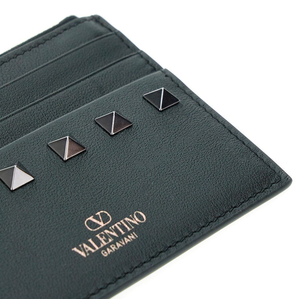 Portacarte in pelle 'Rockstud'