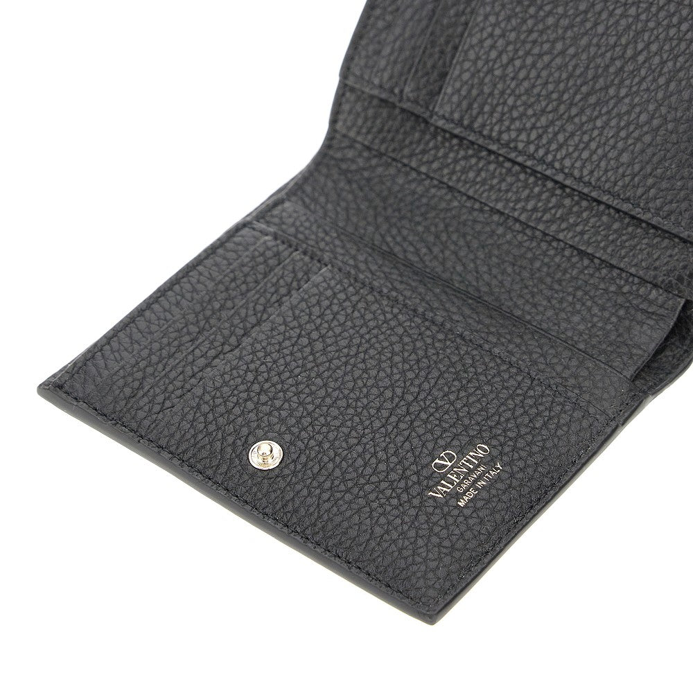 Portafoglio 'Rockstud' piccolo in pelle grain